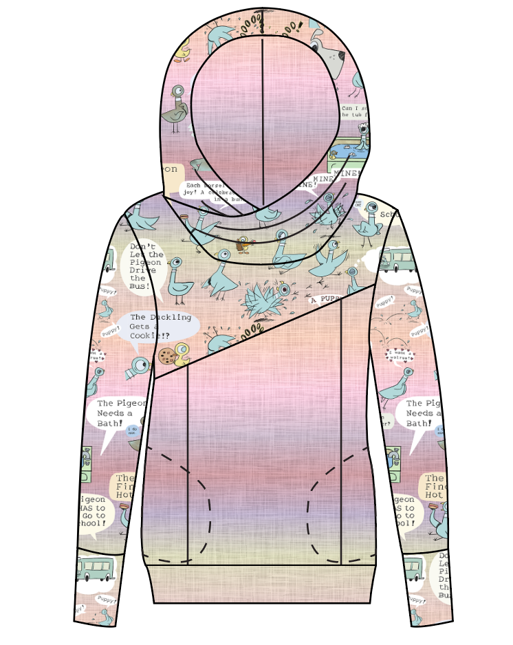 Sassy Pigeon Ladies Hoodie