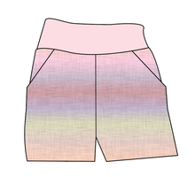 Load image into Gallery viewer, Pastel Ombre Linen Basic Joggers And Jogger Shorts