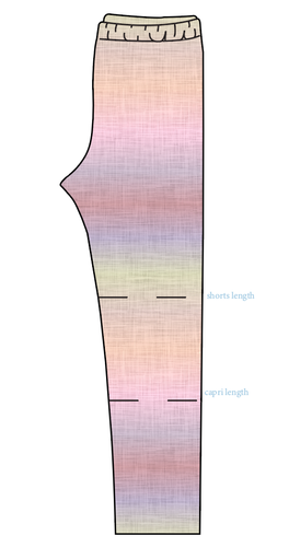 Pastel Ombre Linen Basic Leggings