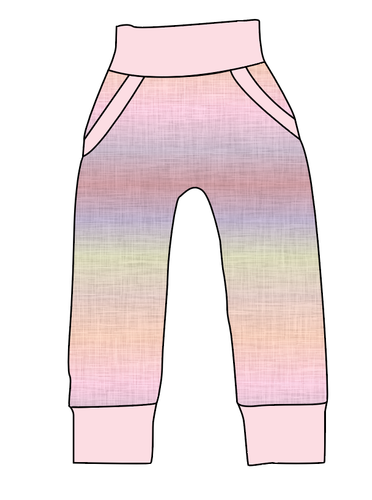 Pastel Ombre Linen Beanpole Pants And Shorts