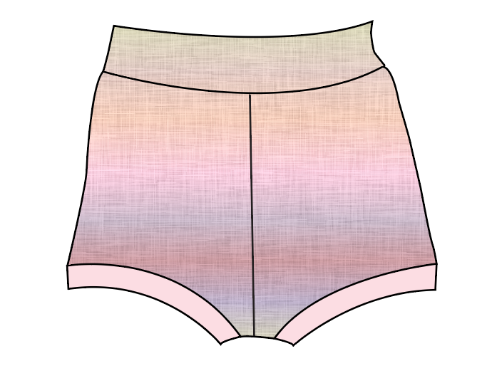 Pastel Ombre Linen Bummies