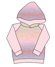 Load image into Gallery viewer, Pastel Ombre Linen Classic Hoodie (or Crewneck)