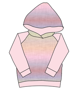 Pastel Ombre Linen Classic Hoodie (or Crewneck)