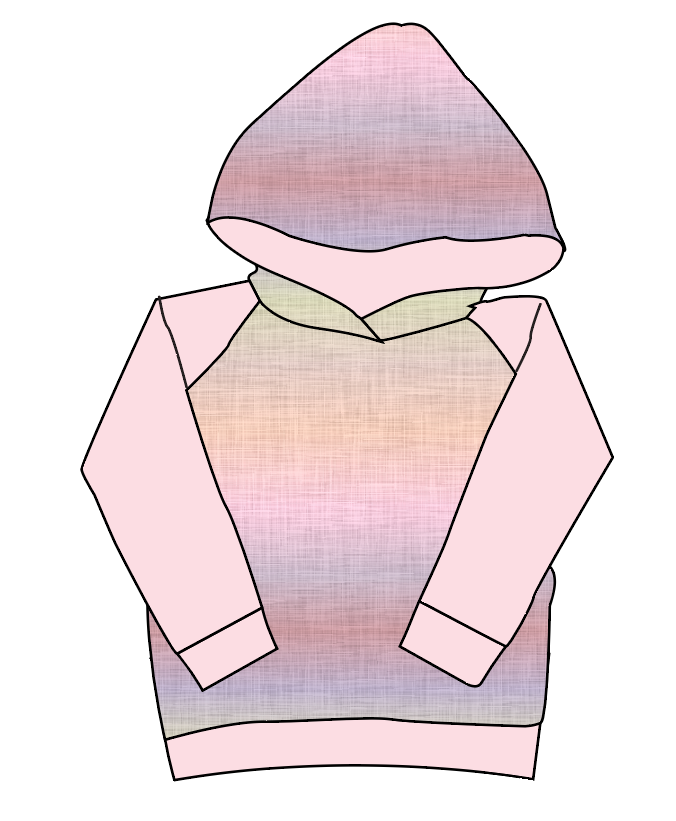 Pastel Ombre Linen Classic Hoodie (or Crewneck)