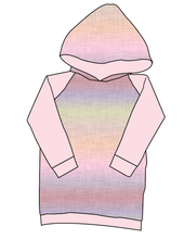 Load image into Gallery viewer, Pastel Ombre Linen Classic Hoodie (or Crewneck)