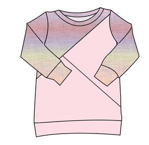 Pastel Ombre Linen Classic Hoodie (or Crewneck)