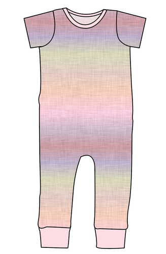 Pastel Ombre Linen Emmett Pants And Shorts T-Shirt Romper