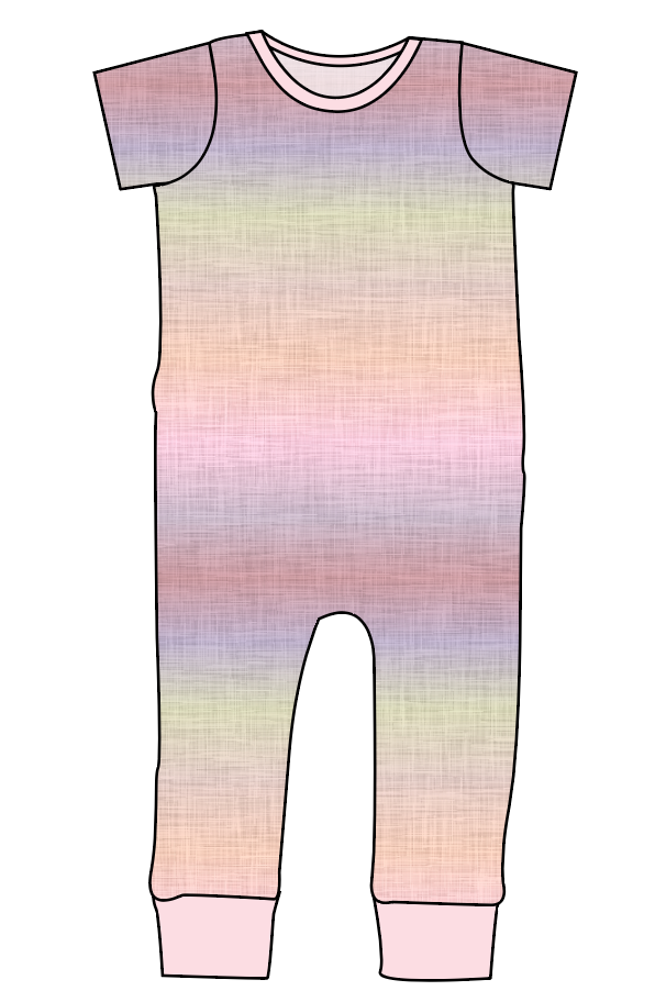 Pastel Ombre Linen Emmett Pants And Shorts T-Shirt Romper