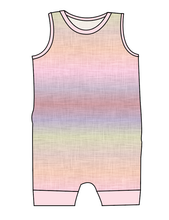 Load image into Gallery viewer, Pastel Ombre Linen Emmett Pants And Shorts T-Shirt Romper