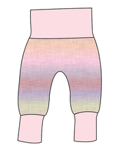 Load image into Gallery viewer, Pastel Ombre Linen Grow With Me Pants And Shorts