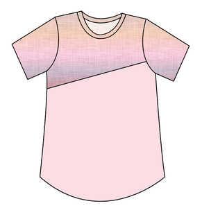 Pastel Ombre Linen Kids' Relaxed Tee