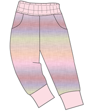 Load image into Gallery viewer, Pastel Ombre Linen Mens&#39; Joggers and Jogger Shorts