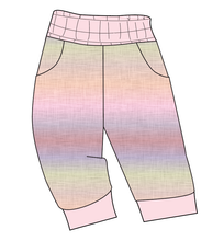 Load image into Gallery viewer, Pastel Ombre Linen Ladies&#39; Joggers and Jogger Shorts