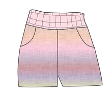 Load image into Gallery viewer, Pastel Ombre Linen Ladies&#39; Joggers and Jogger Shorts