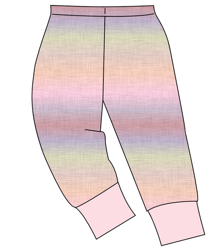 Pastel Ombre Linen Ladies' Lounge Pants