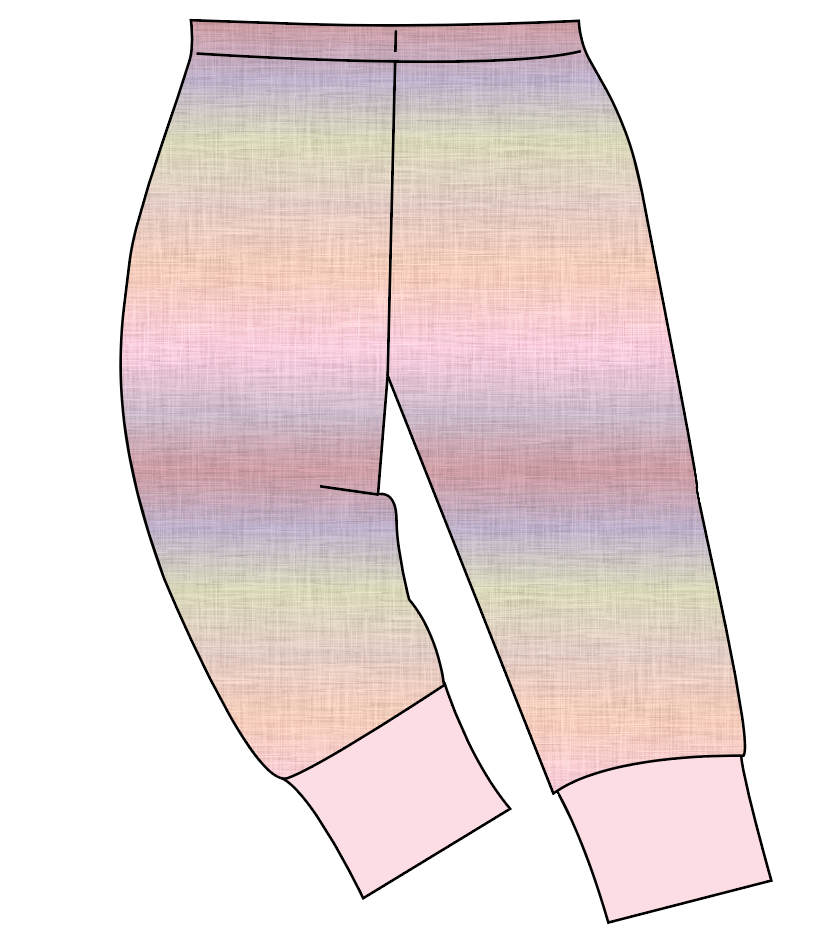 Pastel Ombre Linen Ladies' Lounge Pants