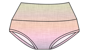Pastel Ombre Linen Ladies' Underwear