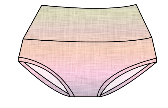 Pastel Ombre Linen Ladies' Underwear