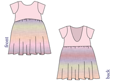 Load image into Gallery viewer, Pastel Ombre Linen Low Back Dress
