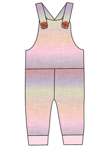 Pastel Ombre Linen Overalls and Shortalls