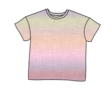 Load image into Gallery viewer, Pastel Ombre Linen Oversized Tee