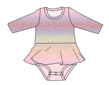 Load image into Gallery viewer, Pastel Ombre Linen Peplum Top