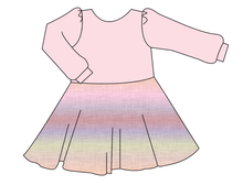 Load image into Gallery viewer, Pastel Ombre Linen Prairie Dress