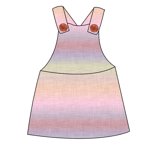 Pastel Ombre Linen Skirt-Alls