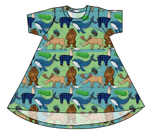 By The Bay Basic T-Shirt Dress
