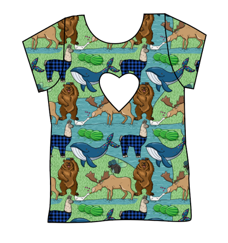 By The Bay Cambria Heart Back Tee