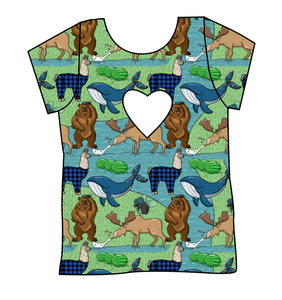 By The Bay Cambria Heart Back Tee