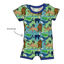 Load image into Gallery viewer, By The Bay Grow With Me Pants And Shorts Romper