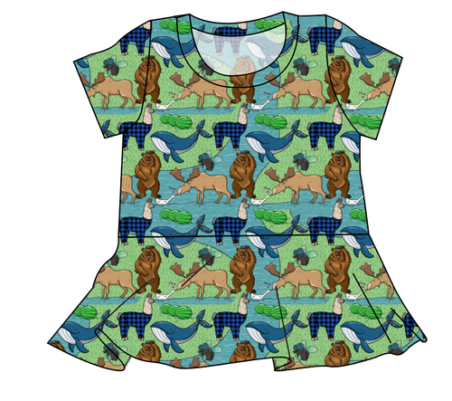 By The Bay Ladies' Peplum Top