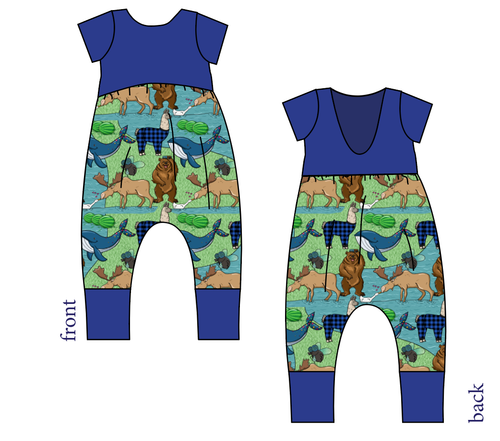 By The Bay Low Back Romper and Bubble Romper