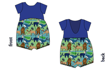 Load image into Gallery viewer, By The Bay Low Back Romper and Bubble Romper