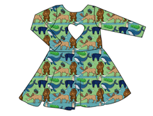 Load image into Gallery viewer, By The Bay Molly Heart Back Twirly Dress