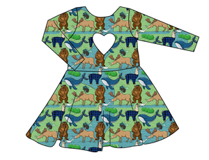 By The Bay Molly Heart Back Twirly Dress