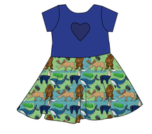 Load image into Gallery viewer, By The Bay Molly Heart Back Twirly Dress