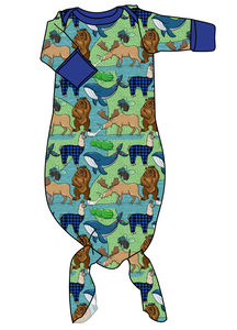 By The Bay Newborn Knotted Gown