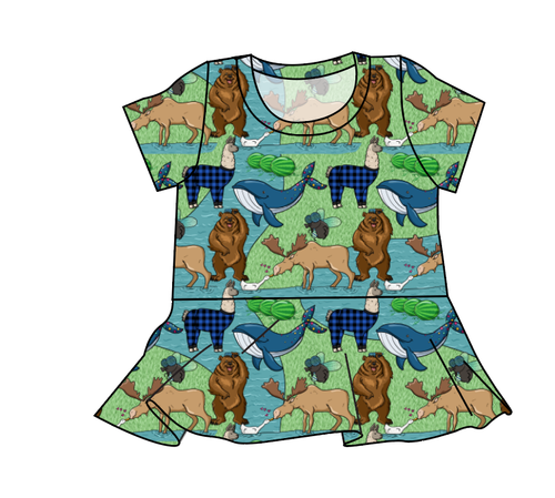 By The Bay Peplum Top