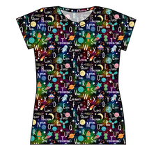 Load image into Gallery viewer, ABC Galaxy Ladies&#39; Basic Tee