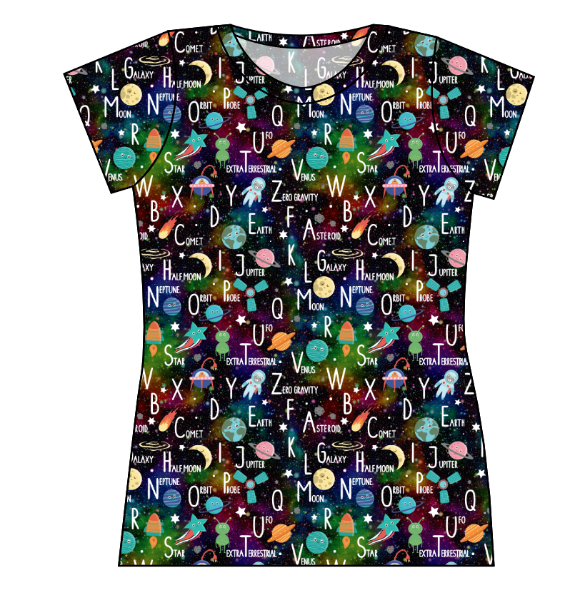 ABC Galaxy Ladies' Basic Tee