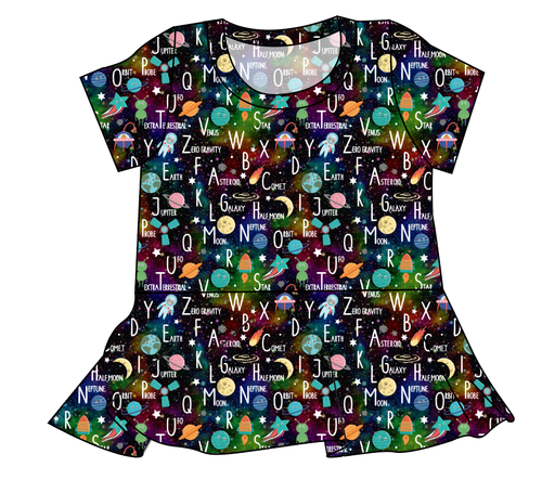 ABC Galaxy Ladies' Peplum Top