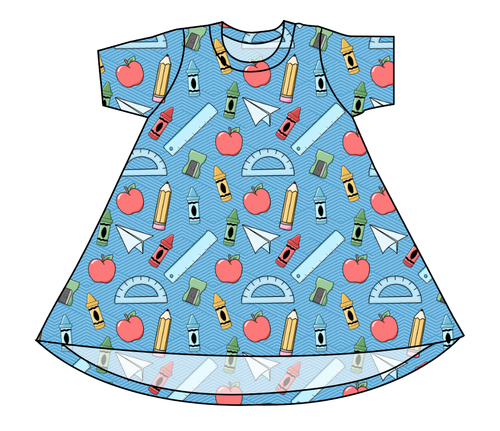 Rad School Supplies Basic T-Shirt Dress