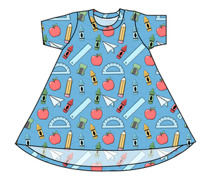 Rad School Supplies Basic T-Shirt Dress