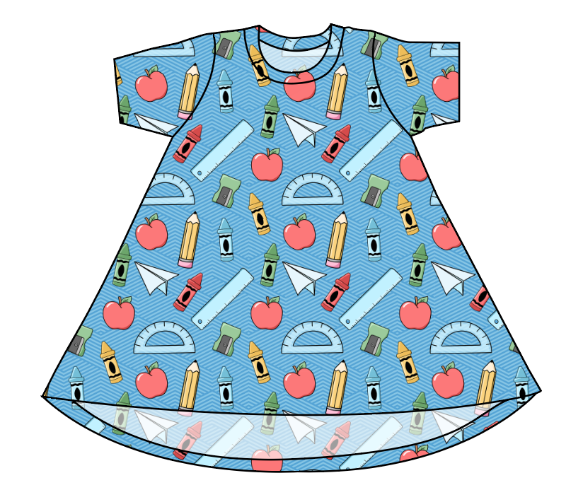 Rad School Supplies Basic T-Shirt Dress