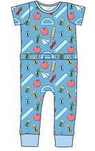 Load image into Gallery viewer, Rad School Supplies Bennett Pants and Shorts Length T-Shirt Romper