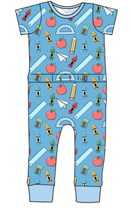 Rad School Supplies Bennett Pants and Shorts Length T-Shirt Romper