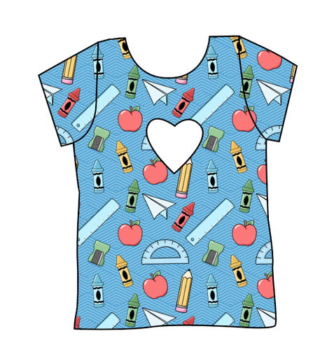 Rad School Supplies Cambria Heart Back Tee