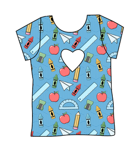 Rad School Supplies Cambria Heart Back Tee